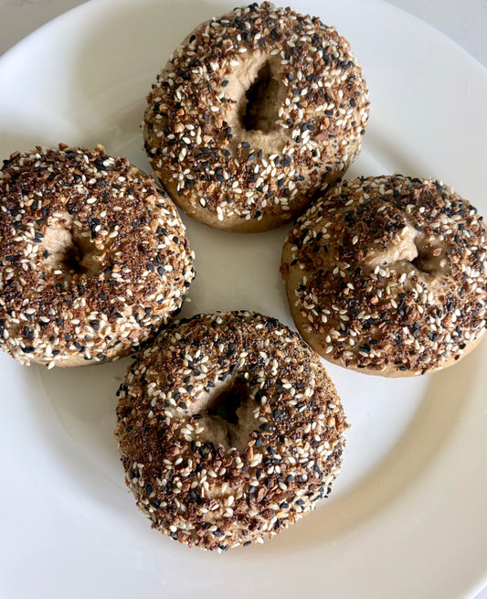Sourdough Bagels (Everything) (6)